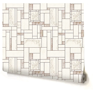 Обои виниловые Home Color Ceramica бежевые 0.53 м 510-22